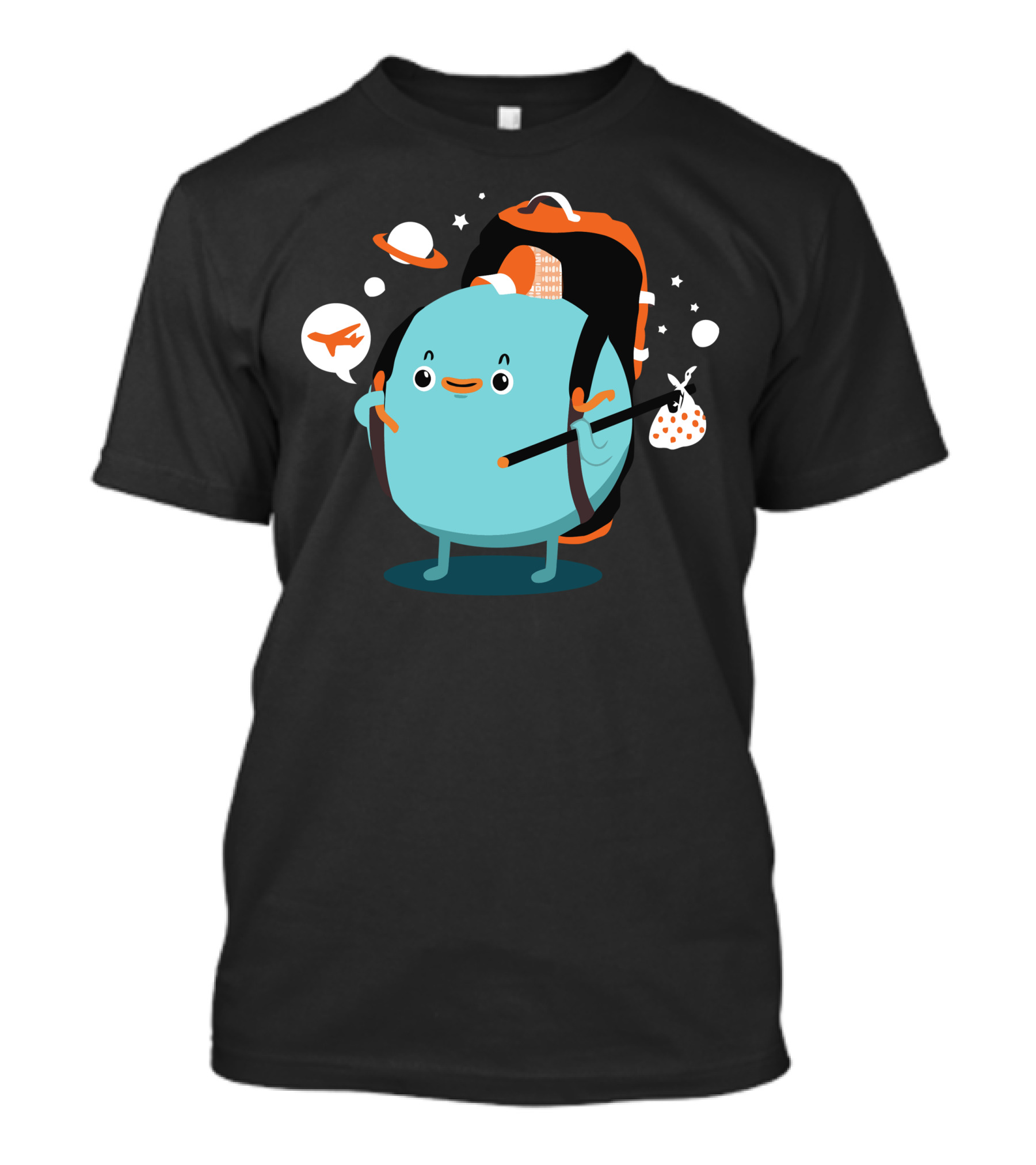 Pluto Goes On An Adventure With Backpack And Travel Dreams T-Shirt