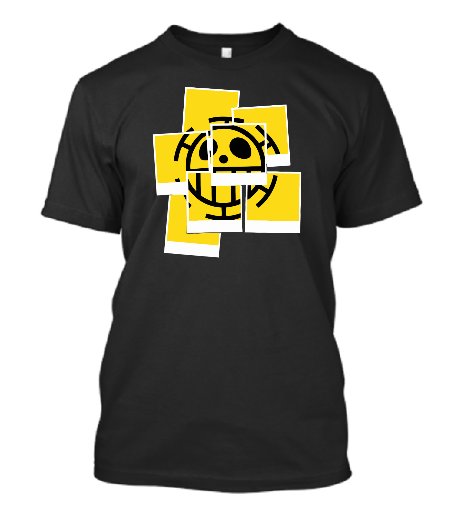 Polarized Law Smiley Yellow Photo Collage T-Shirt