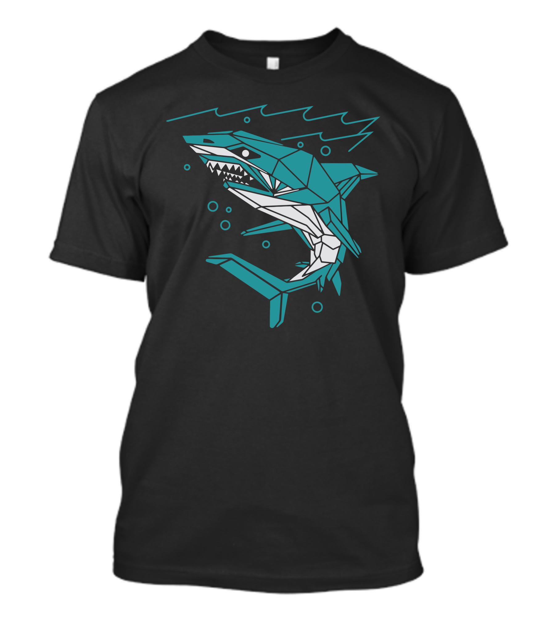 Polygon Shark Geometric T-Shirt