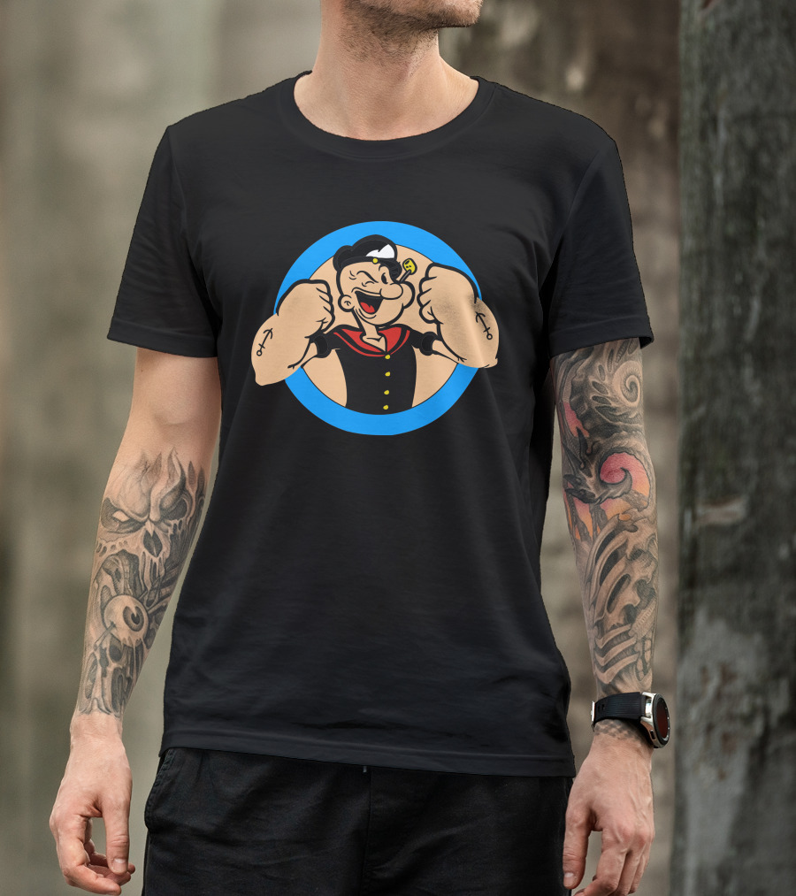 Popeye Le Marin Strong Sailor Icon With Classic T-Shirt