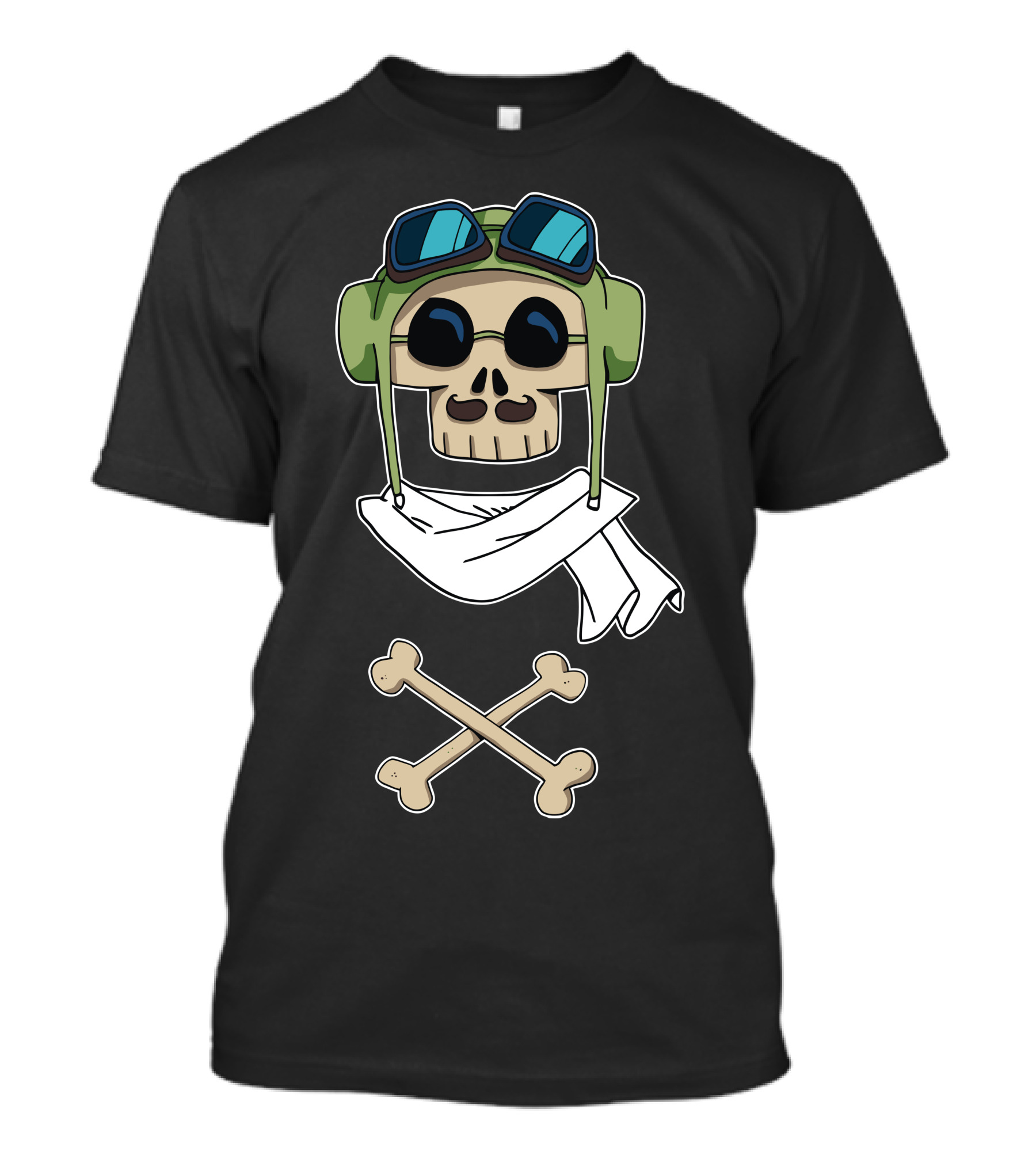Porco Rosso Skull Goggles Crossbones T-Shirt
