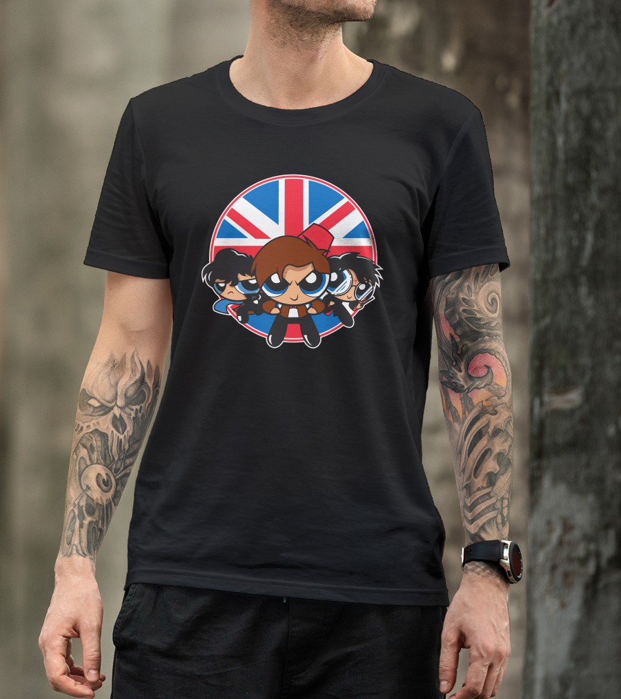 Powerpuff Brits Union Jack Circle T-Shirt