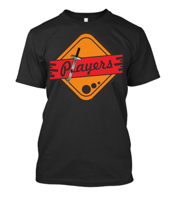 Players Sword Logo Orange Badge T-Shirt