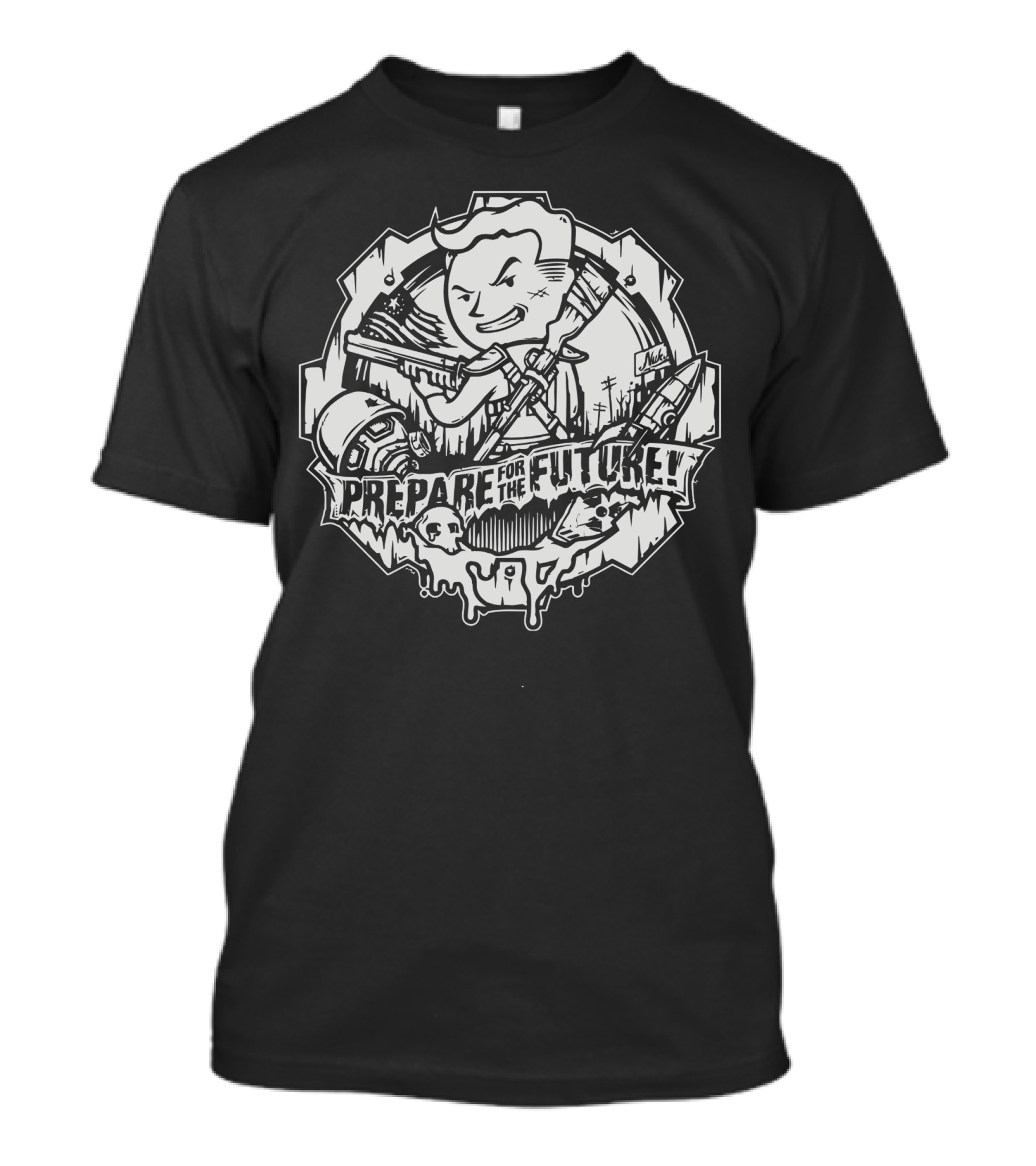 Prepare For The Future Vault Boy Fallout Iconic Apocalyptic T-Shirt
