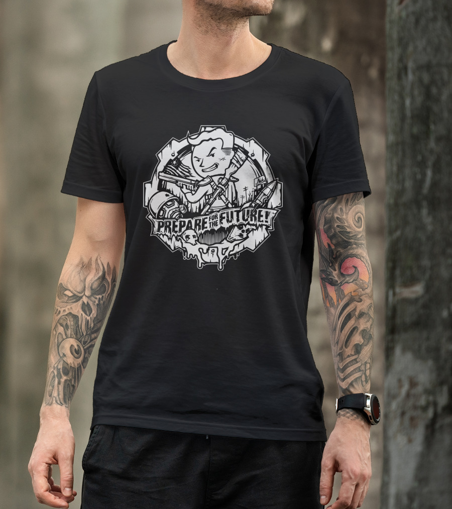 Prepare For The Future Vault Boy Fallout Iconic Apocalyptic T-Shirt
