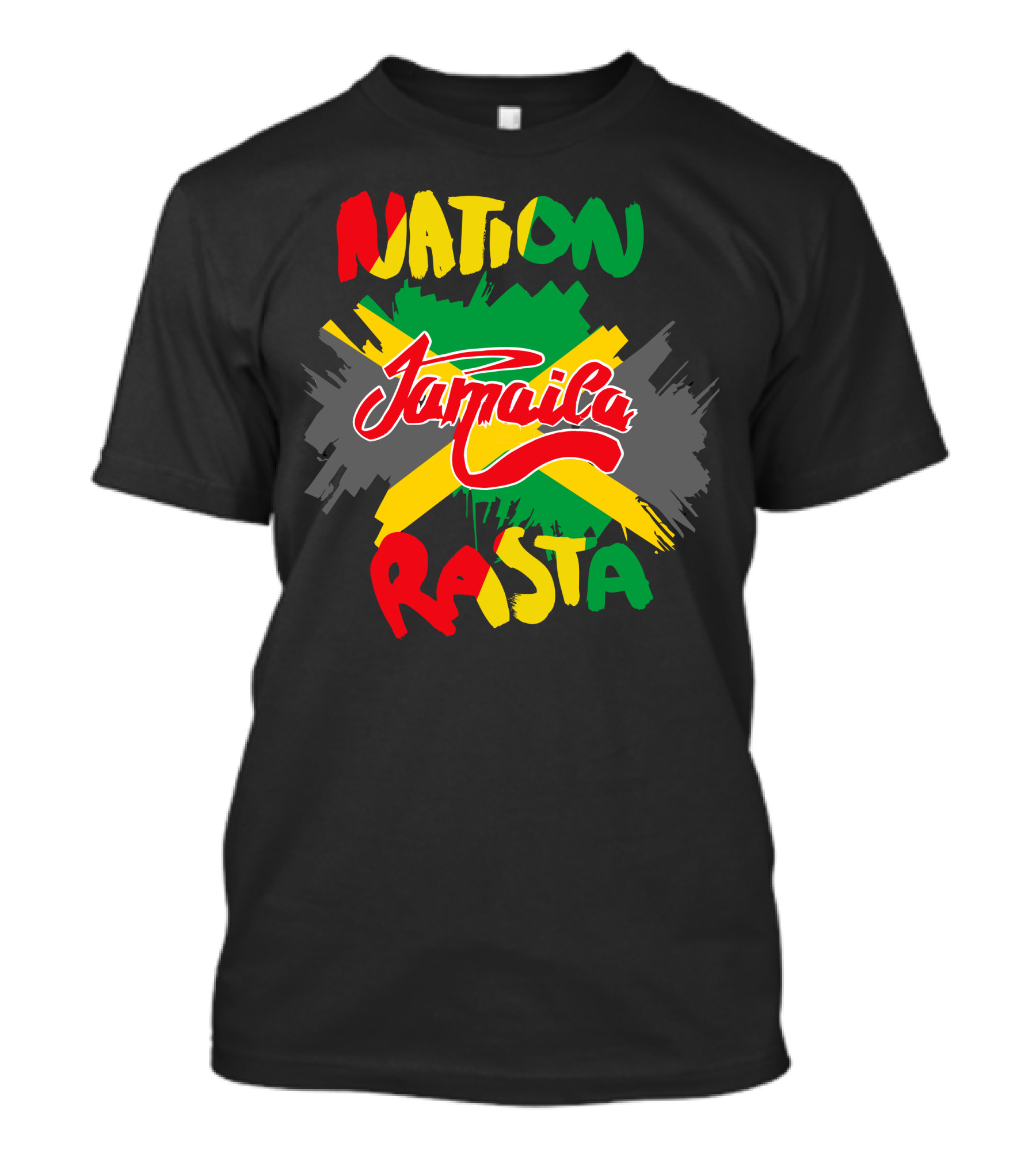 Nation Rasta Jamaica Reggae Dancehall Flag Colors T-Shirt