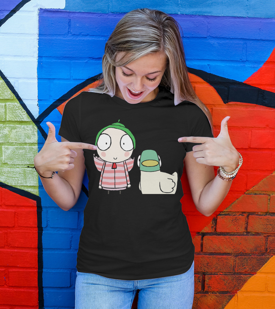 Sarah And Duck Animated Characters Children's TV Show Pals T-Shirt