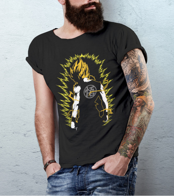 Super Saiyan Goku With Saiyan Aura Dbz T-Shirt