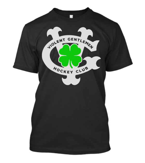 Violent Gentlemen Hockey Club Clover Logo Black T-Shirt