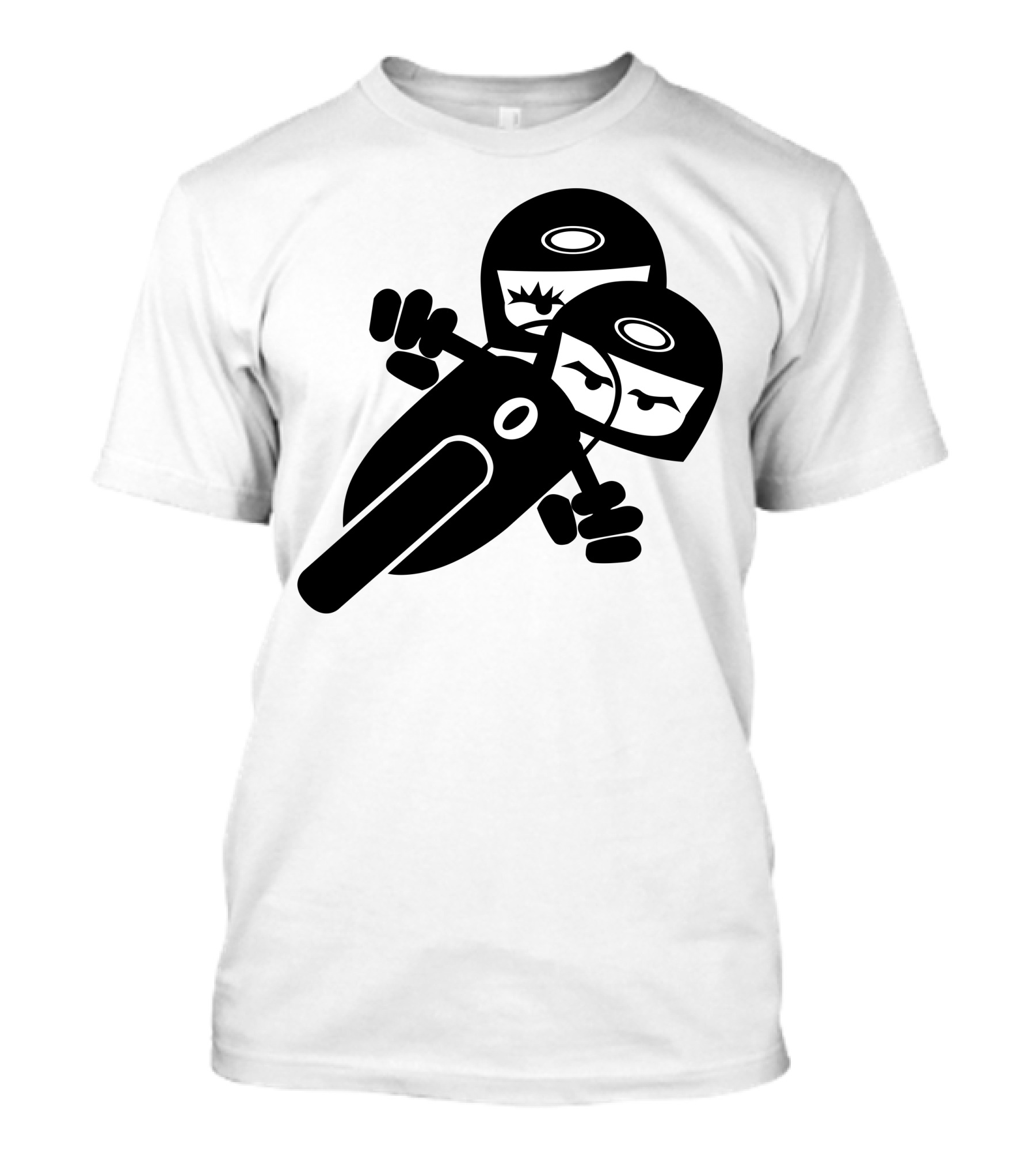Catoon2 Motorcycle Riders Duo T-Shirt