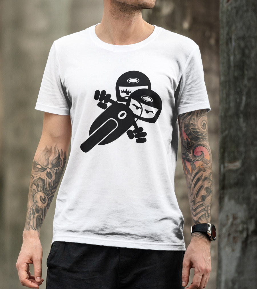 Catoon2 Motorcycle Riders Duo T-Shirt