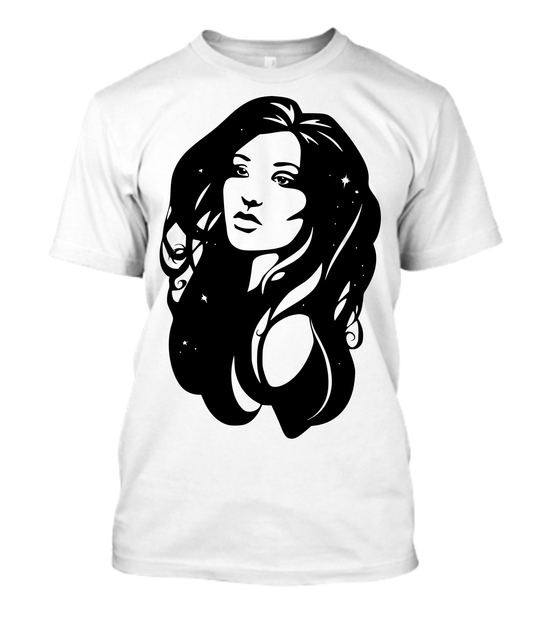 Cosmos Starry-Haired Woman T-Shirt