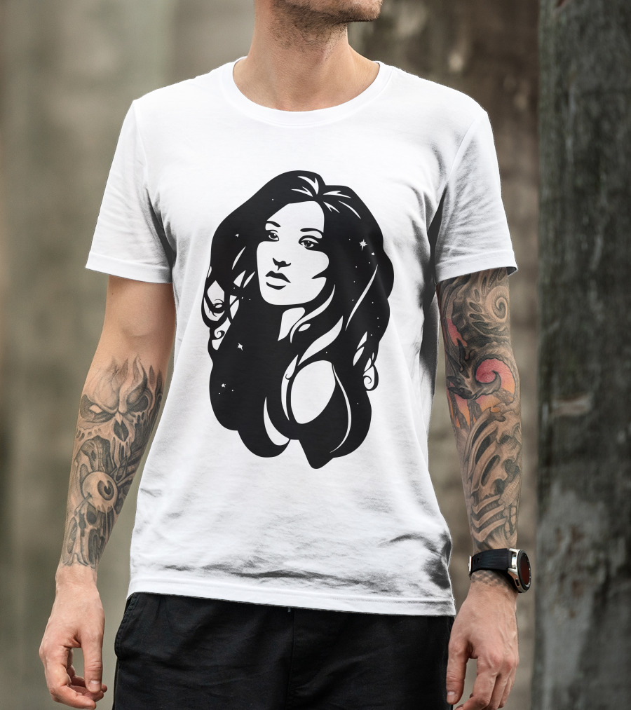 Cosmos Starry-Haired Woman T-Shirt