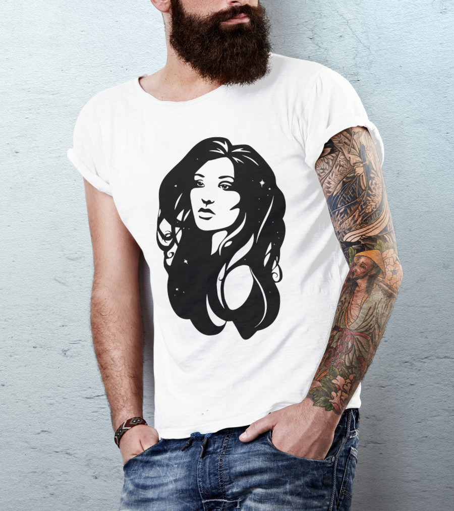 Cosmos Starry-Haired Woman T-Shirt