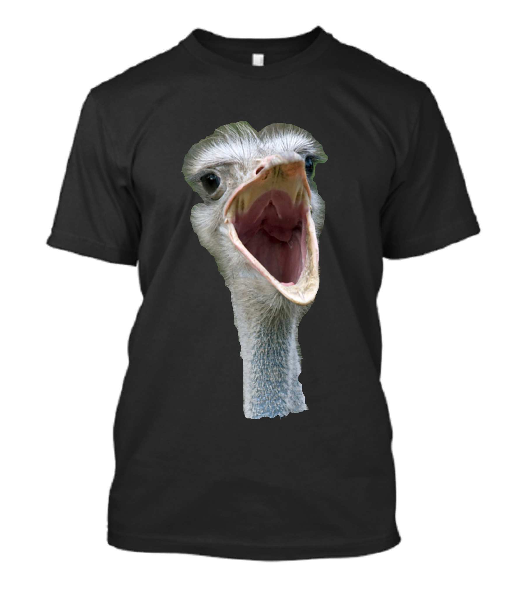 Deve Kusu Ostrich Head Close-Up T-Shirt