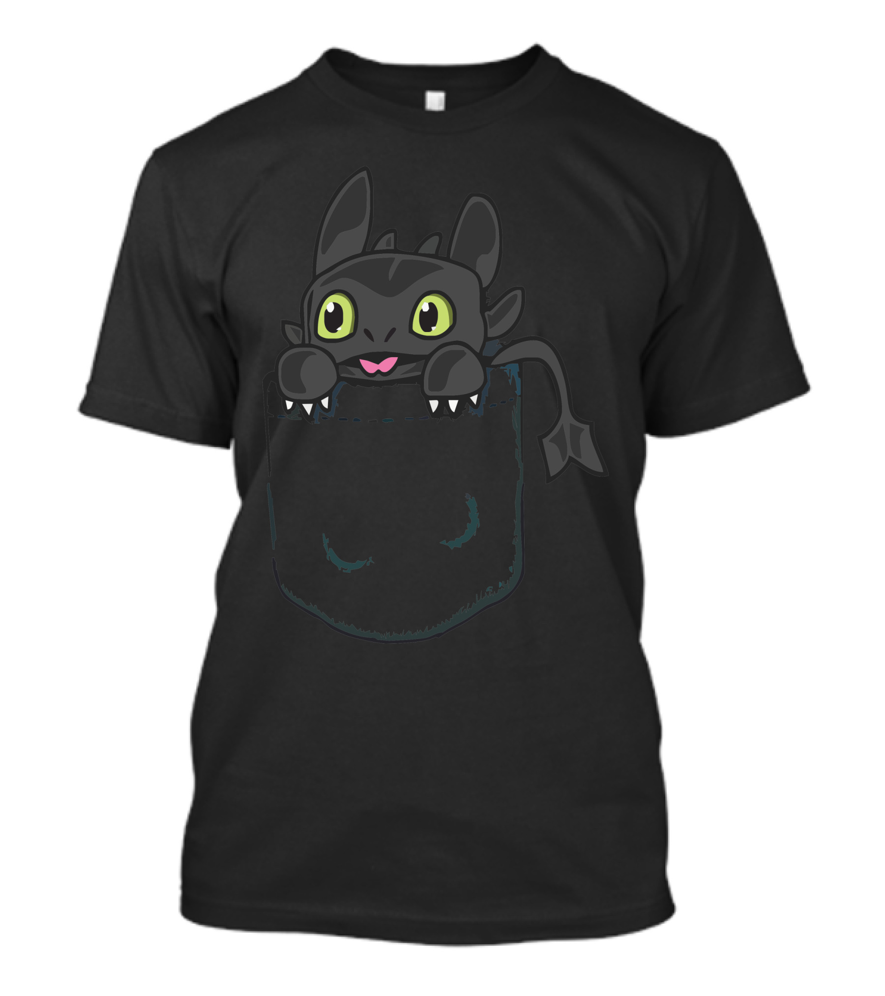 How To Train Your Dragon Toothless In Pocket T-Shirt