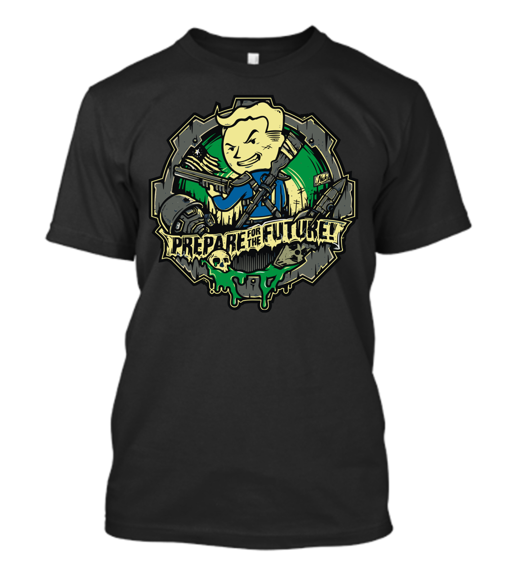 Prepare For The Future Vault Boy Fallout Nuclear Adventure Gaming T-Shirt