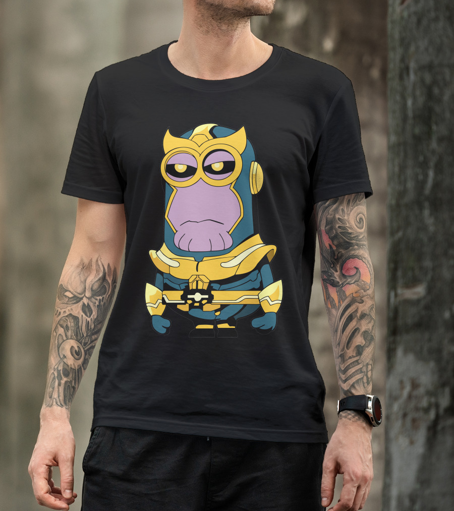 Thanos Minion Crossover Character Marvel Despicable Me T-Shirt