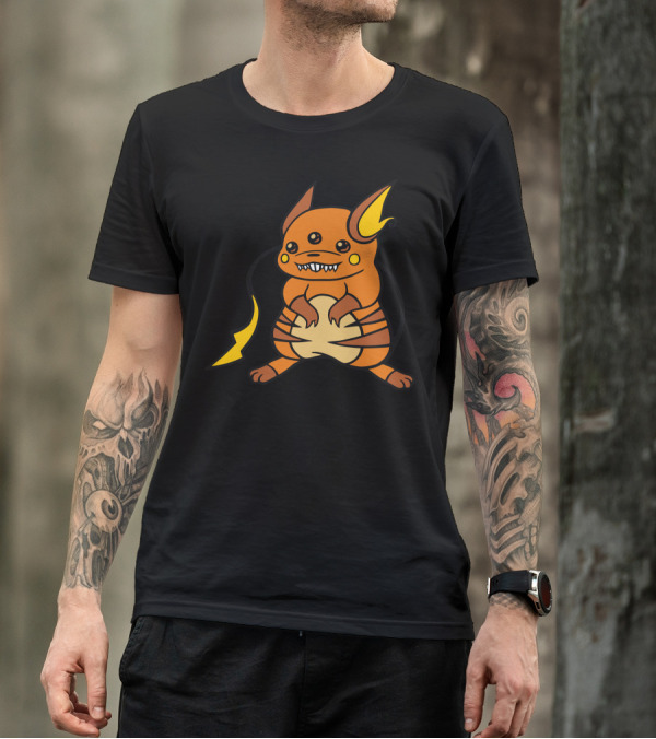 Raichu Problem Creepy Cute Three-Eyed Monster T-Shirt