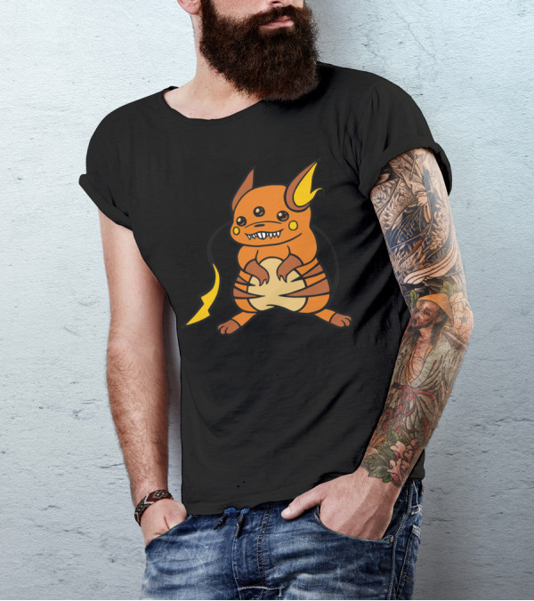 Raichu Problem Creepy Cute Three-Eyed Monster T-Shirt