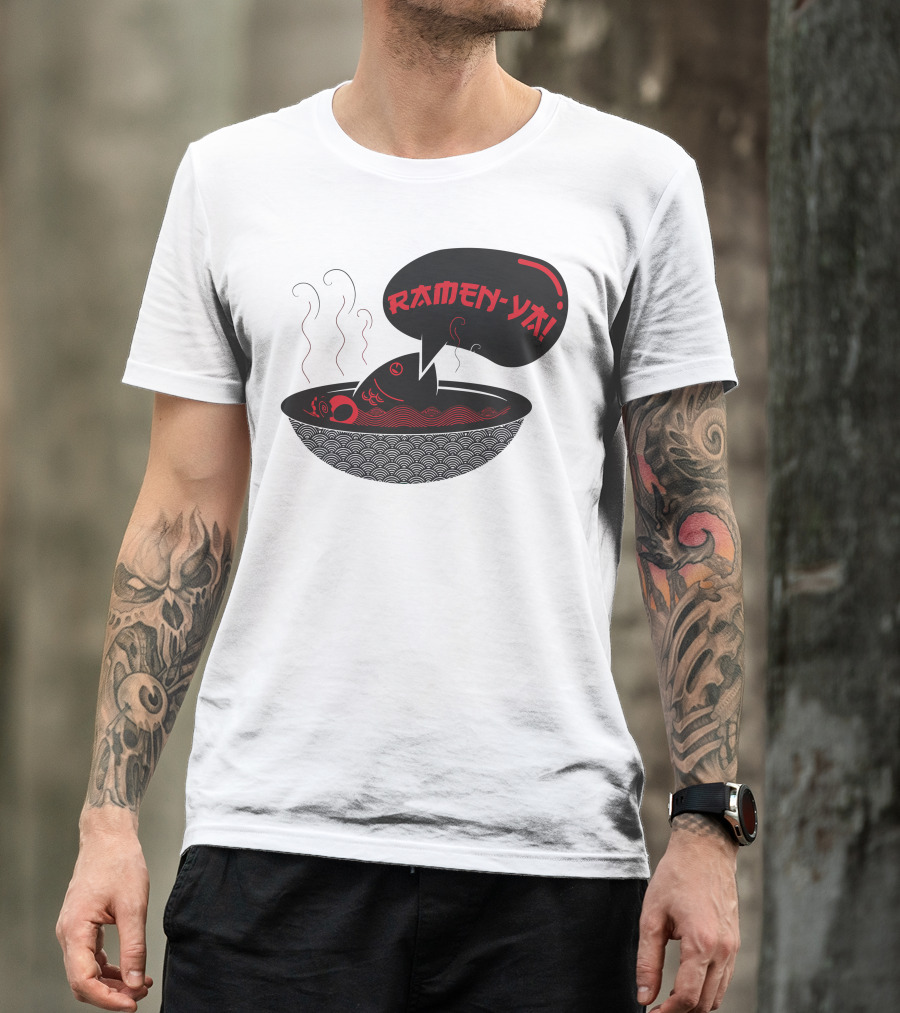 Ramen Ya Wavy Steam Bowl T-Shirt