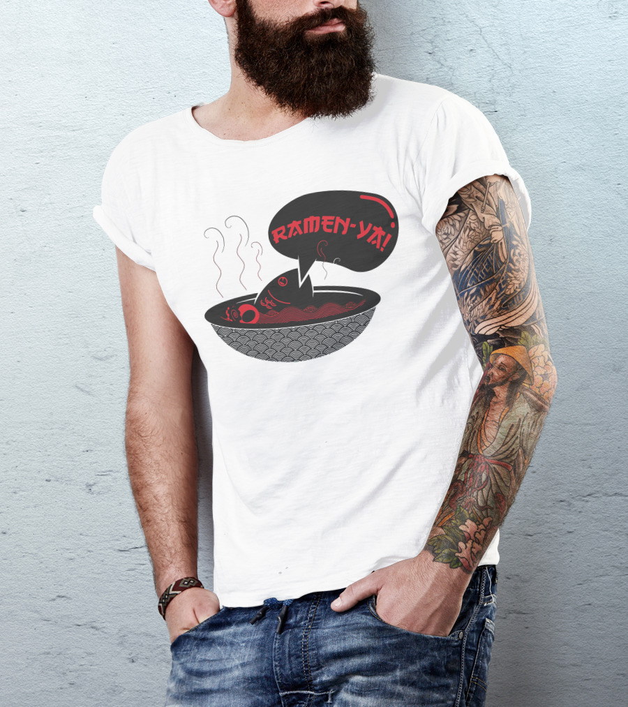 Ramen Ya Wavy Steam Bowl T-Shirt