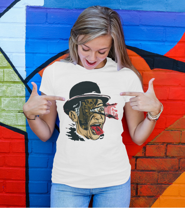 Reel Passion Vintage Cinema Mechanic Head With Admit One Ticket T-Shirt