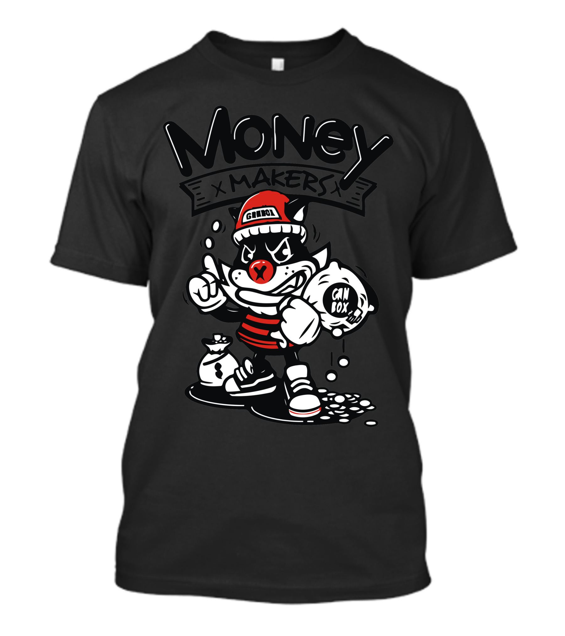Money Makers Rich Cat Ghetto Ganbox T-Shirt