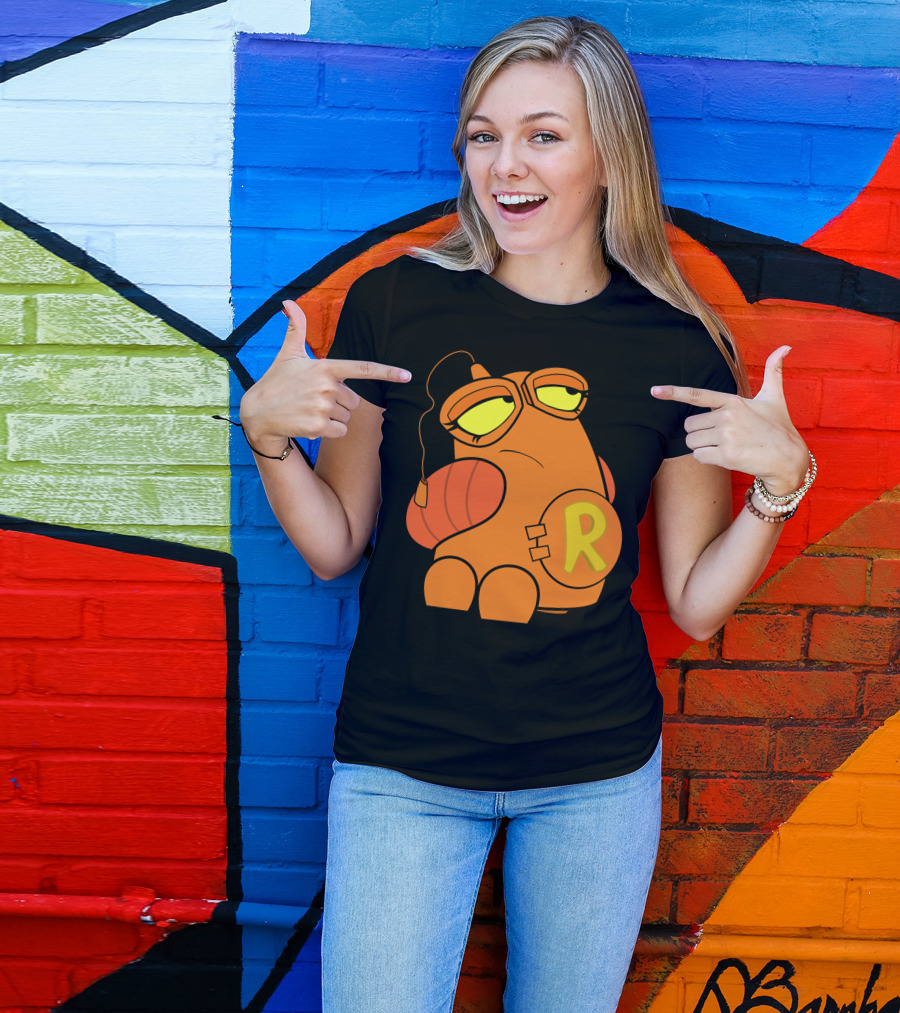 Rnm Genderbend Orange Character With R Emblem T-Shirt