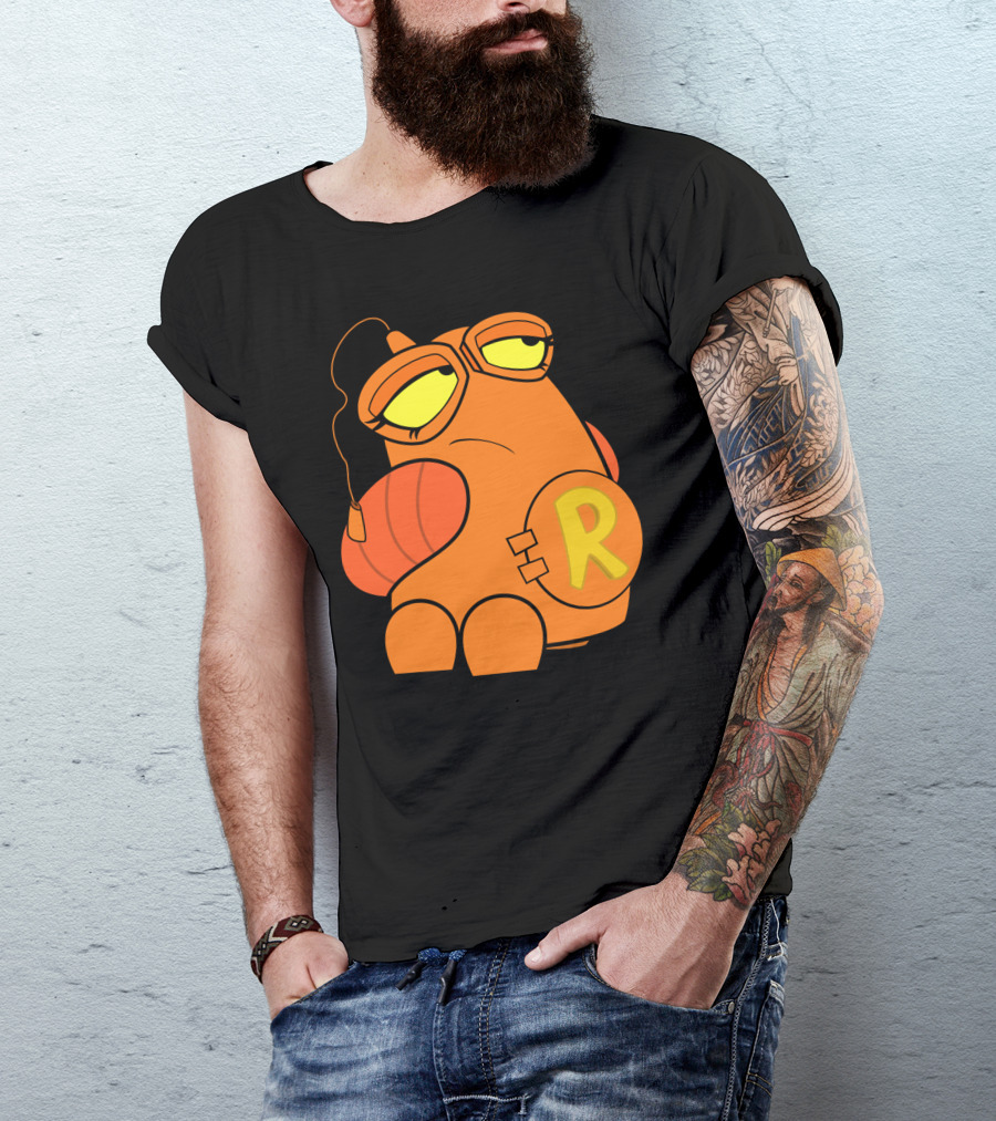 Rnm Genderbend Orange Character With R Emblem T-Shirt