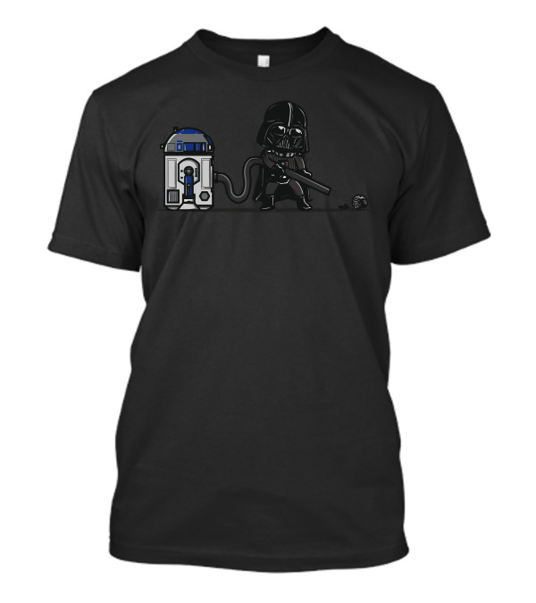 Darth Vader Using R2-D2 As A Vacuum Cleaner T-Shirt