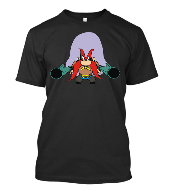 Sam Le Pirate Cartoon Character With Guns T-Shirt