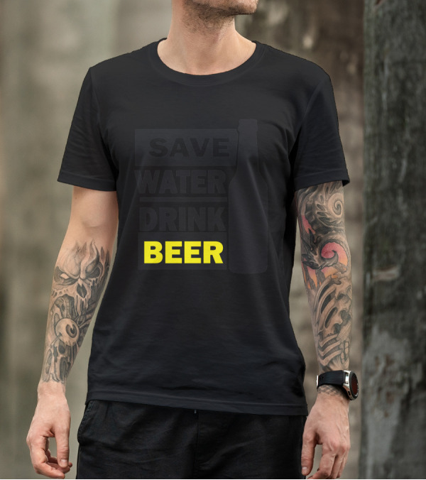 Save Water Drink Beer Bottle T-Shirt