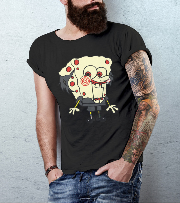 Saw Spongebob Jigsaw Mashup T-Shirt