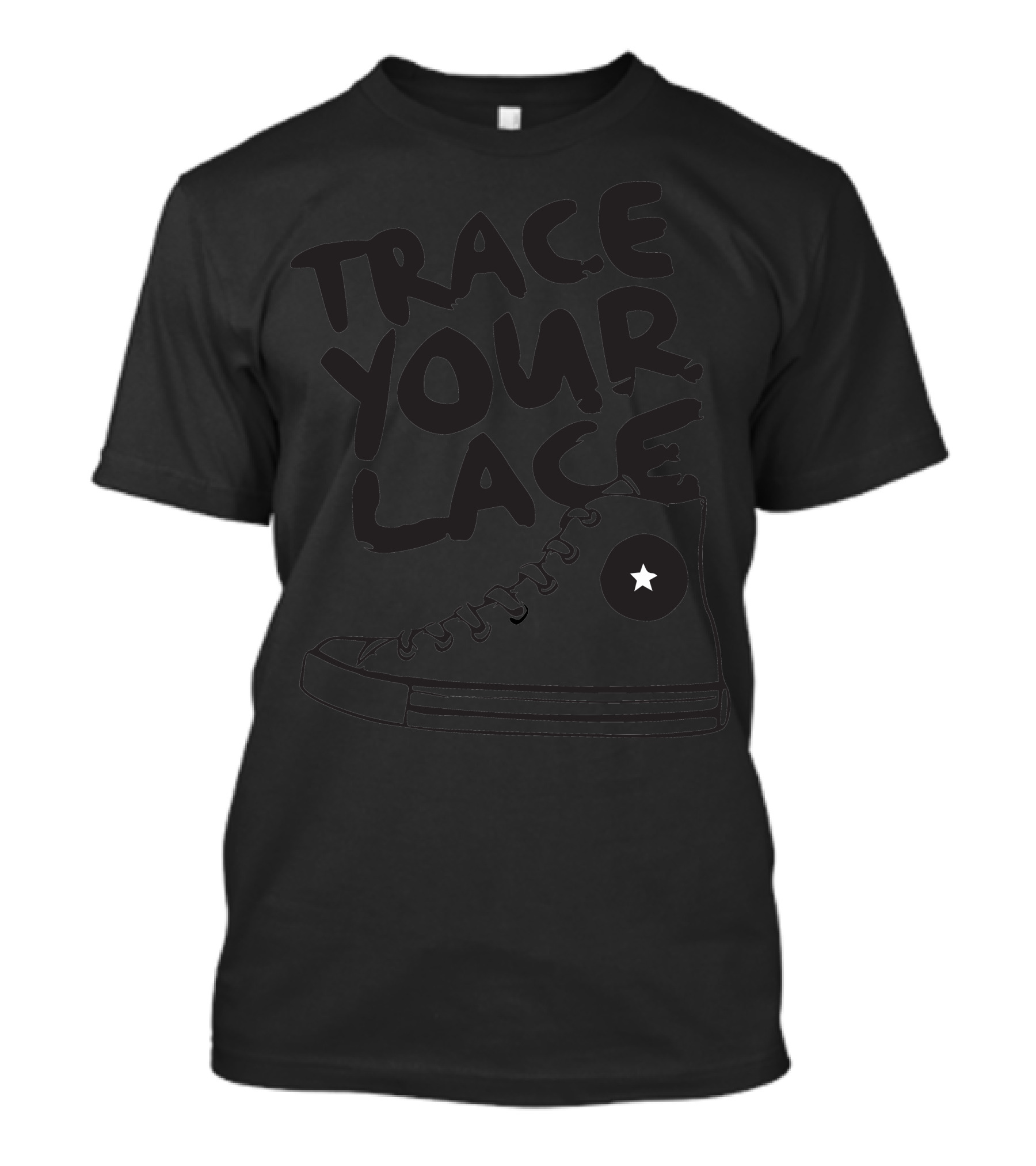 Trace Your Lace High-Top Sneaker Star T-Shirt