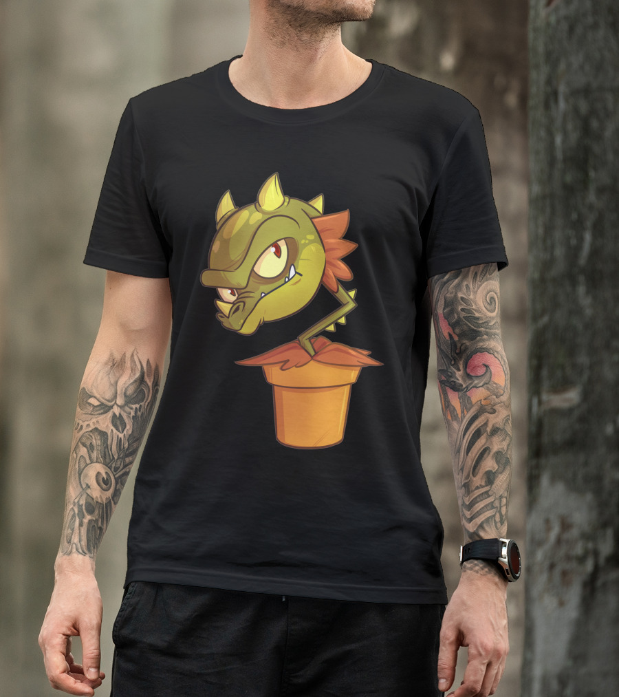 Snap Dragon In A Pot With Playful Cartoon Features T-Shirt