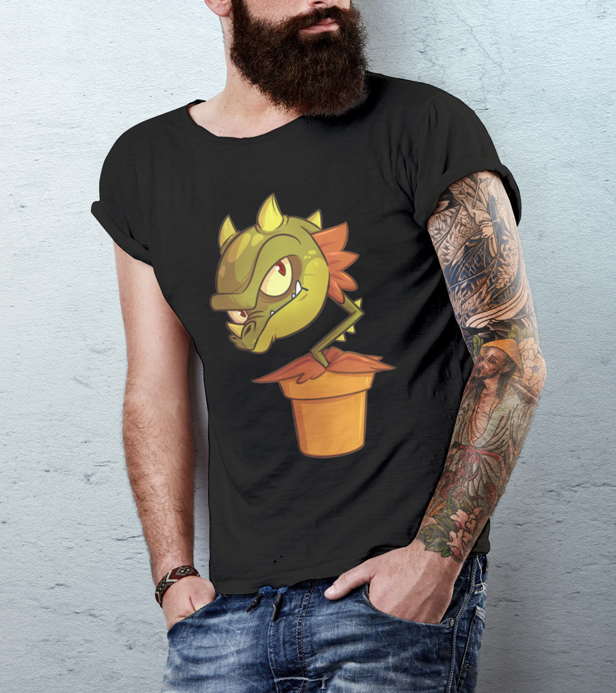 Snap Dragon In A Pot With Playful Cartoon Features T-Shirt