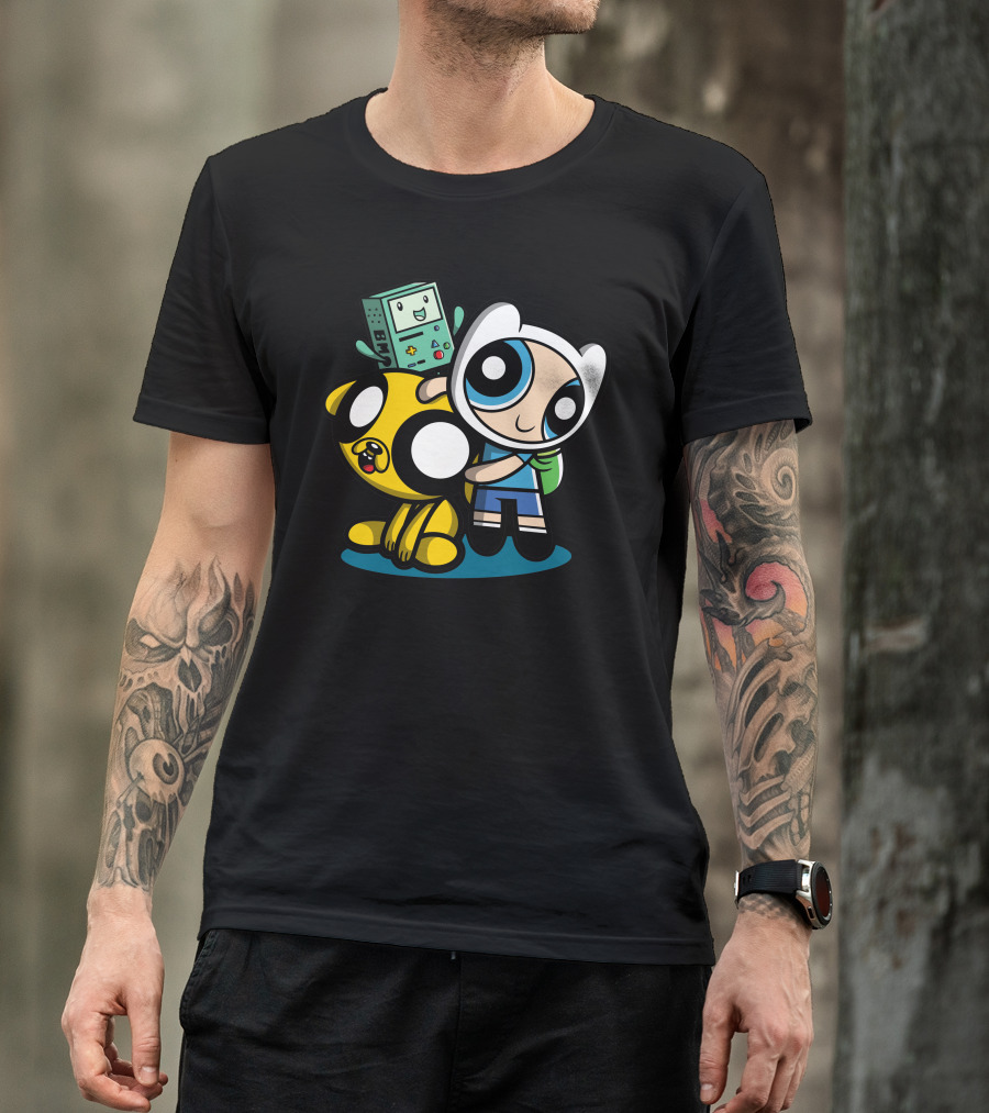 Adventure Puff Buds Cartoon Mashup T-Shirt