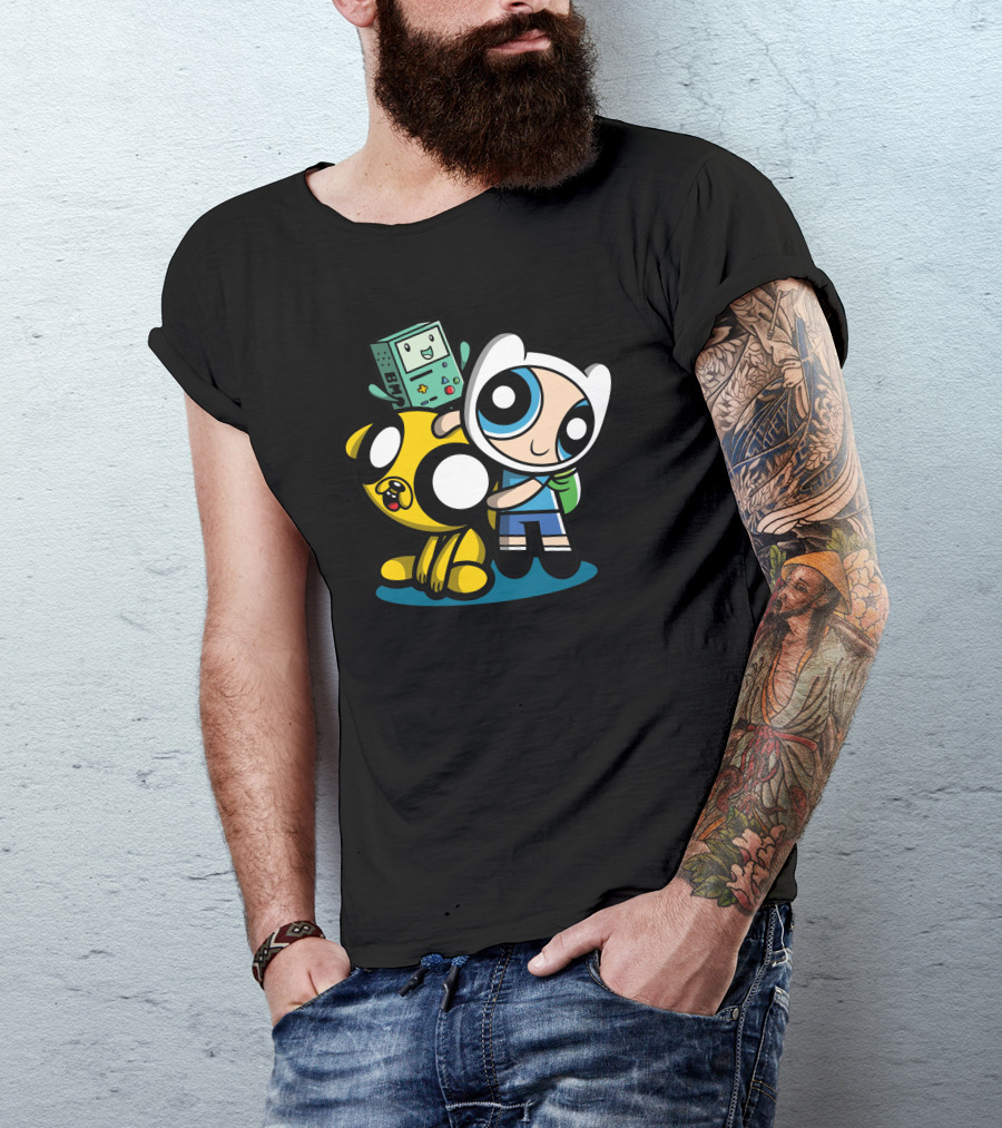 Adventure Puff Buds Cartoon Mashup T-Shirt