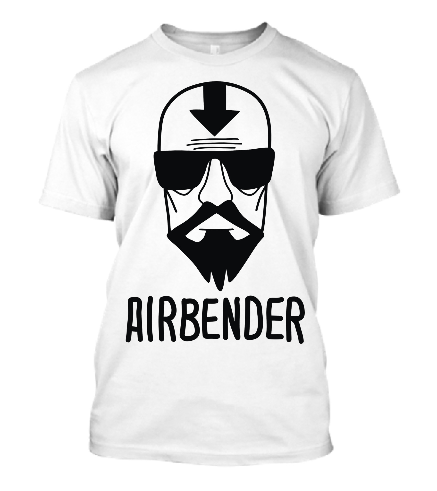 Airbender Avatar Sunglasses Arrow Bald Head T-Shirt