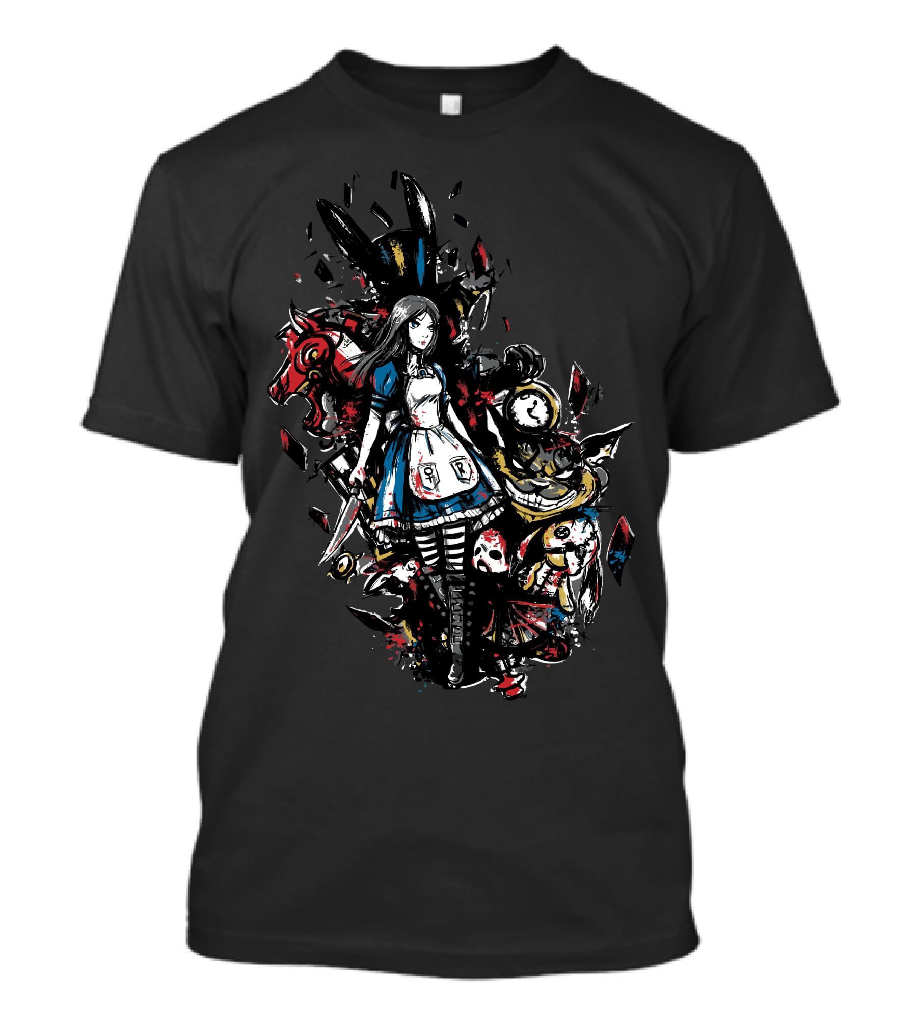 Alice In Wonderland Madness Dark Fantasy T-Shirt