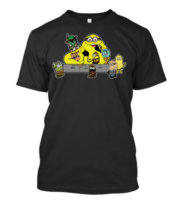 Banana The Hutt Cute Blobby Characters In Sci-Fi Crossover Fun T-Shirt