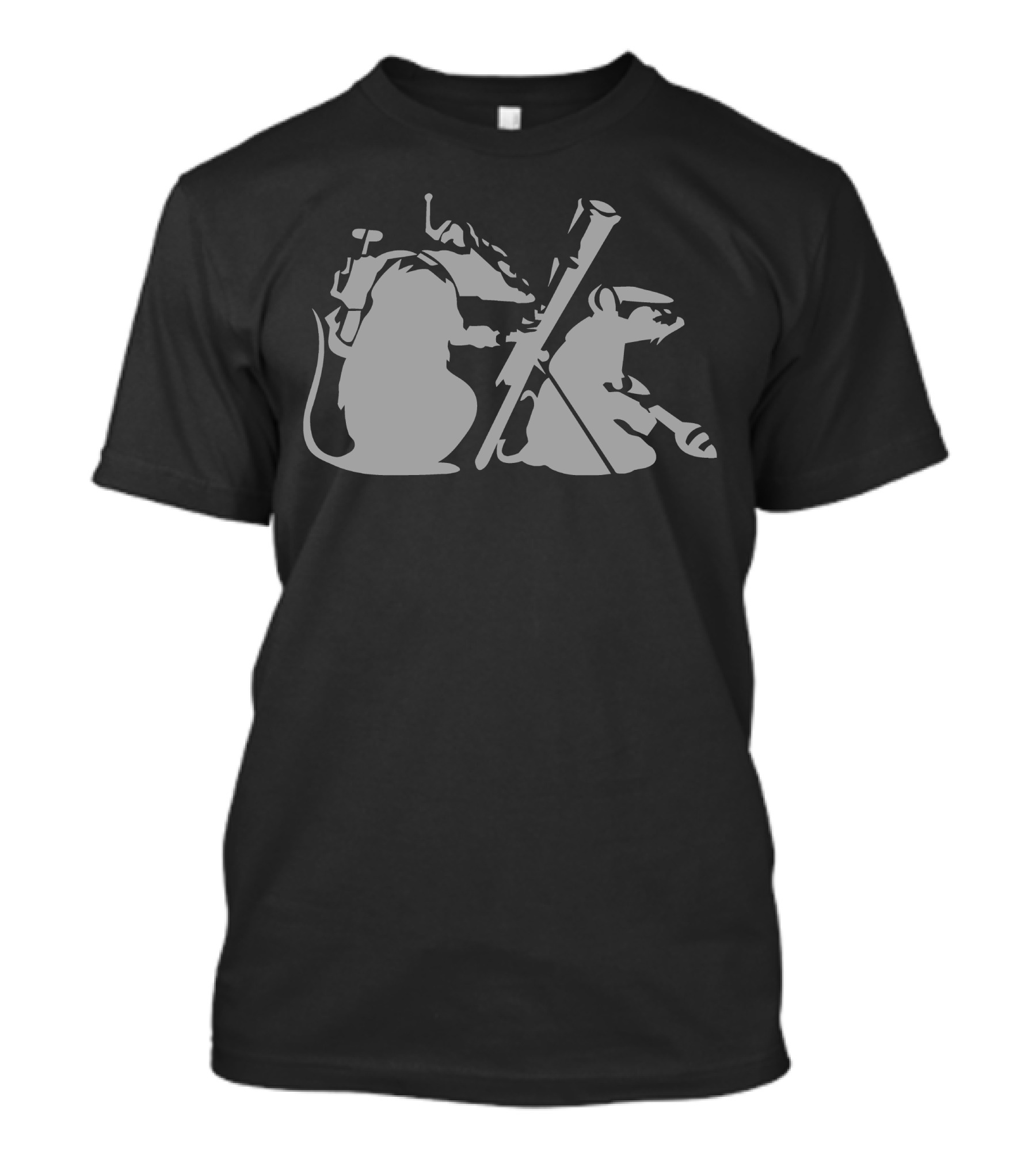 Banksy Guerilla Rats Street Art Stencil T-Shirt