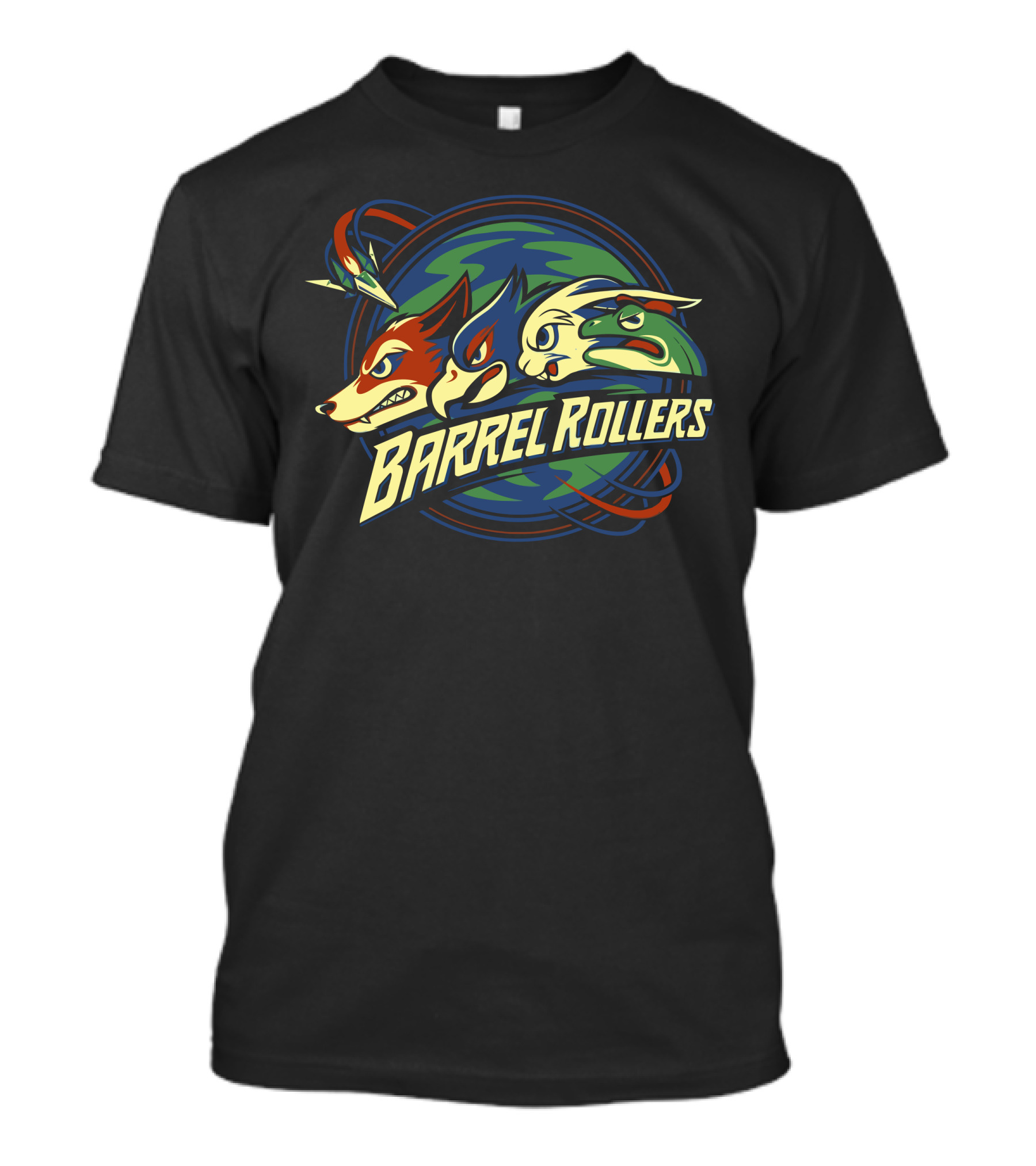 Star Fox Barrel Rollers Team Trio Emblem T-Shirt