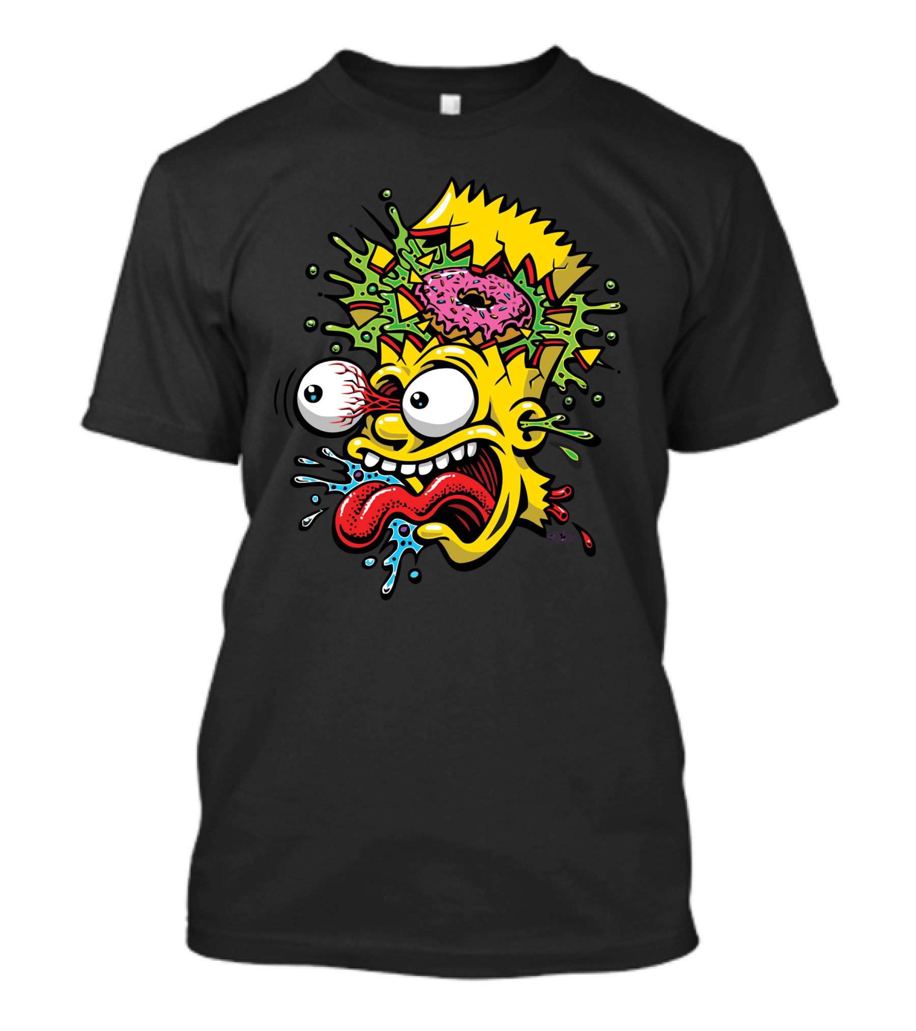 Bart Blast Bootleg Donut Explosion T-Shirt