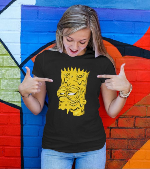 Bart Swampson Oozing Melting Dripping Yellow Face T-Shirt