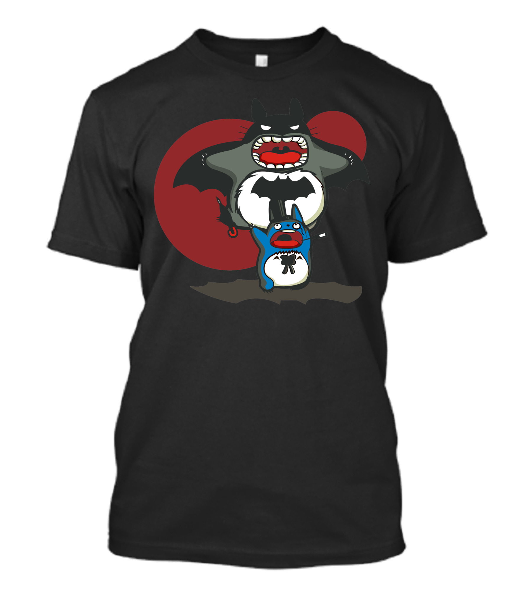 Batoro1 Totoro Batman Crossover T-Shirt