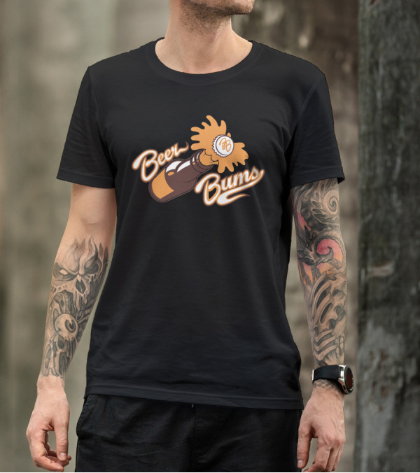 Beer Bums Bottle Cap Splash T-Shirt