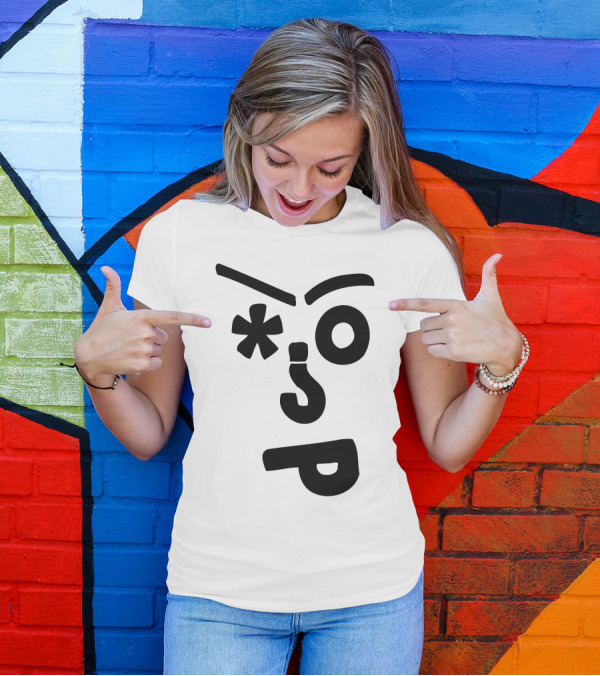 Bio Handmade Asterisk Exclamation Face Expression T-Shirt