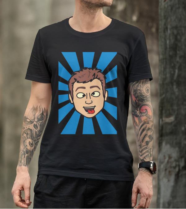 Bitstrips Face Sticking Tongue Out Grimace Comic T-Shirt
